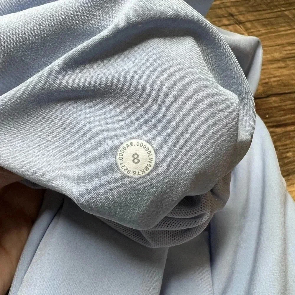 Lululemon Beyond the Studio Blue Linen size 8